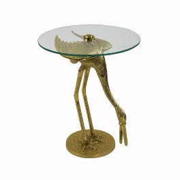 Side table Crane, gold