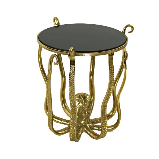 Side table Octopus, gold