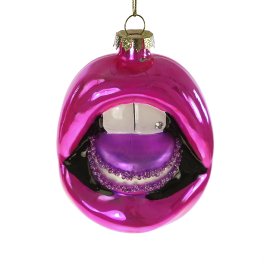 Hänger Macaron-Lips, pink/violett