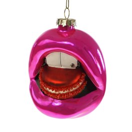 Hanger Macaron-Lips, pink/rot