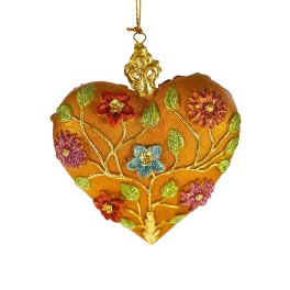 Hanger heart ornament, orange