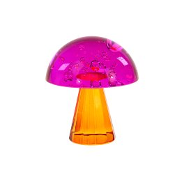 decorative mushroom, orange/pink
