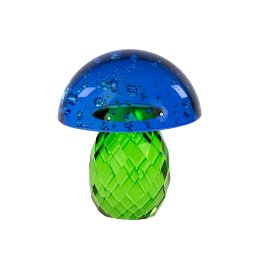 decorative mushroom, green/blue