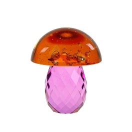 decorative mushroom, purple/orange