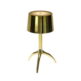 LED table lamp Corno, gold