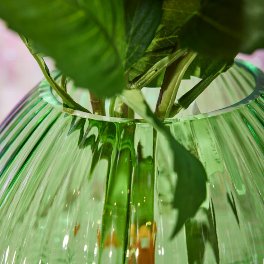 Vase champignon, vert/turquoise