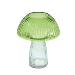 Mushroom vase, green/turquoise