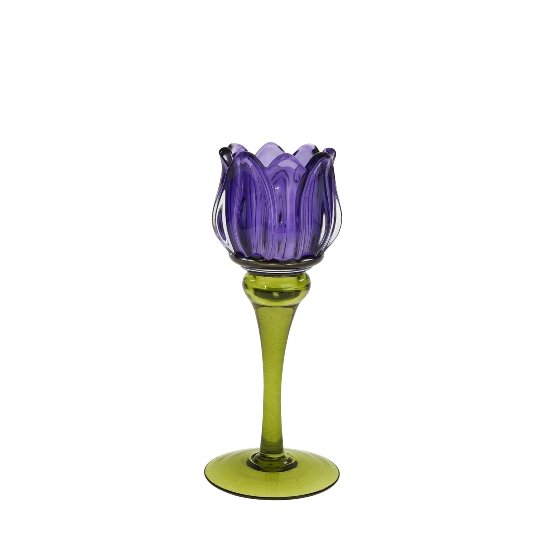Kerzenleuchter Tulpe, violett