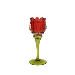 Kerzenleuchter Tulpe, rot