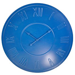 Wall clock Fancy Colors, blue, metal, d. 80