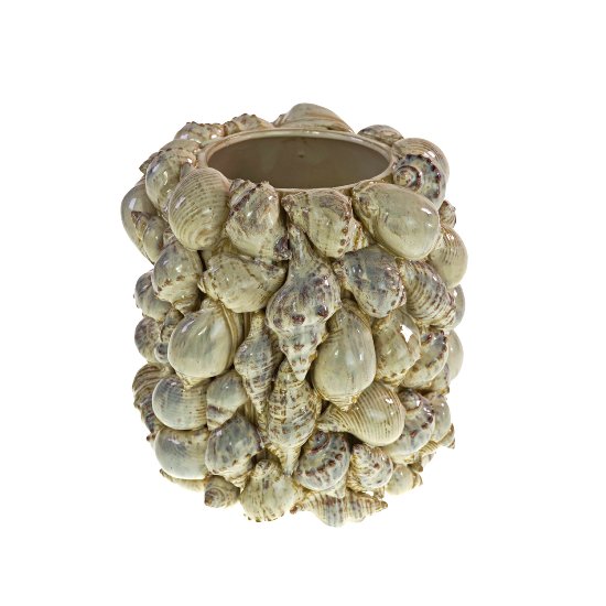 Vase Mussels, nature, stoneware, 22x22x24.5