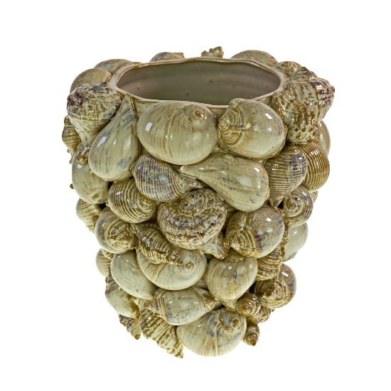 Vase Mussels, nature, stoneware, 25x25x27.5