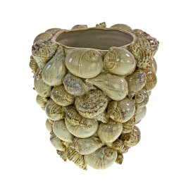 Vase Mussels, nature, stoneware, 25x25x27.5