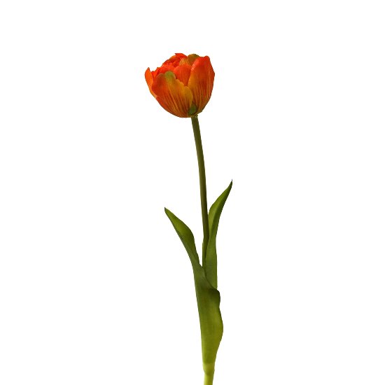 Tulip, soft-to-touch, orange, PVC/Iron, h.39