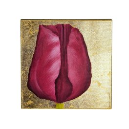 Tableau Tulipe, or/violet