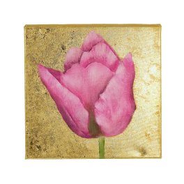 Tableau Tulipe, or/rose