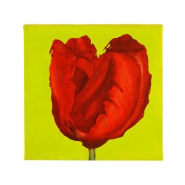 Picture Tulip, neon green/red
