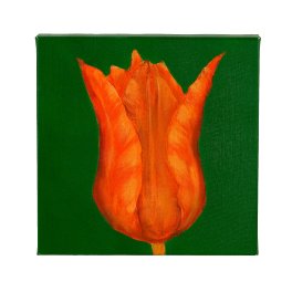 Tableau Tulipe, vert/orange